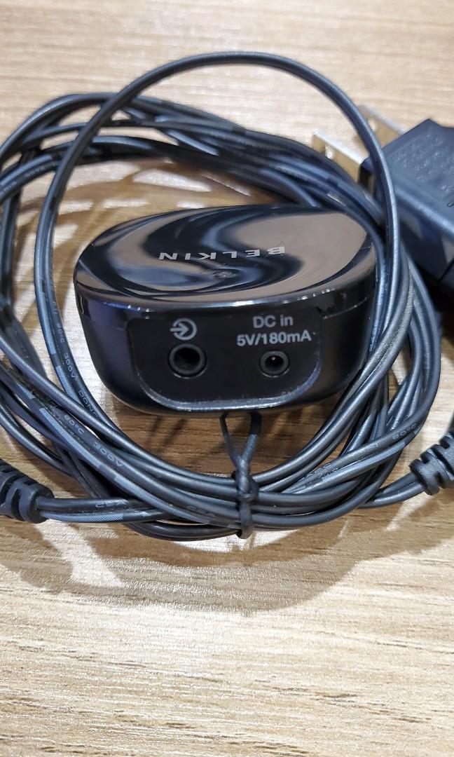 Belkin Music Receiver (Category: Soundbars, Speakers & Amplifiers) located in Makati City. Submitted by silversummer1 (Listing ID 1050076709, Image 3). Description: Turn any old speakers into Bluetooth speakers using aux cable Authentic Belkin product Please message for any questions Payment thru bank deposit or Gcash..