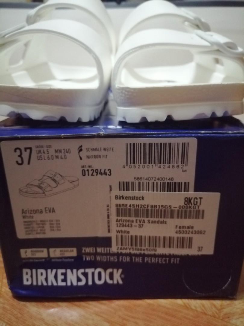 Birkenstock arizona eva white 37 top