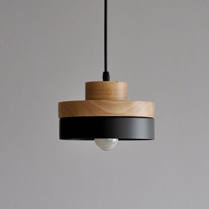 Black wood pendant light, Furniture & Home Living, Lighting & Fans