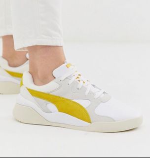 puma cali emboss cream trainers