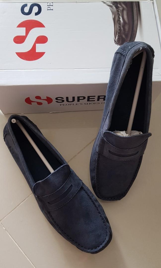 Superga shop leather loafers