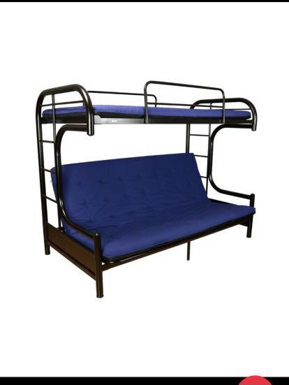 C Futon Bed Double Deck Bunk Bed Sofa Bed Furniture Home Living Furniture Bed Frames Mattresses On Carousell