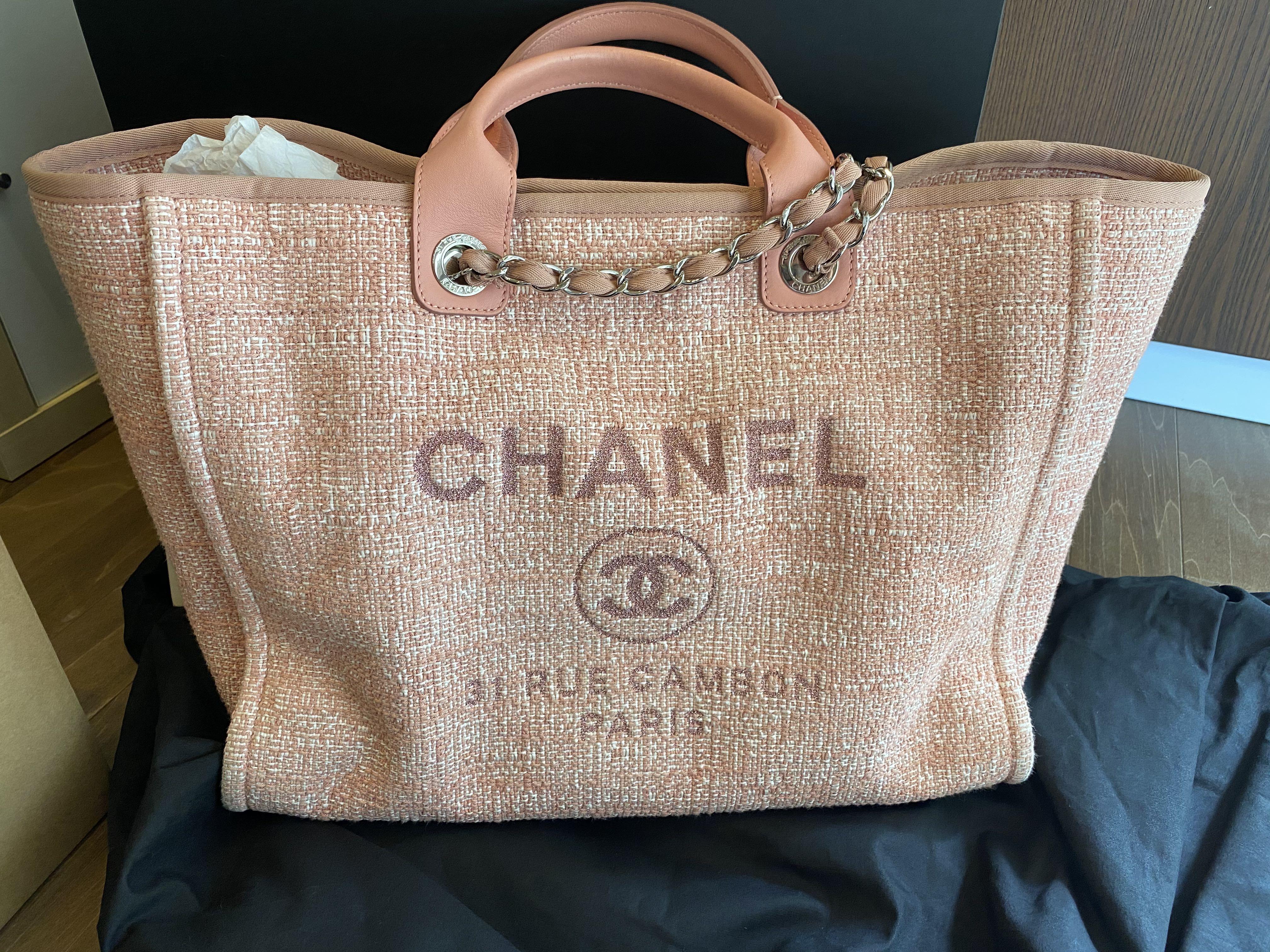 Chanel Pink Small Deauville Tote Bag MW2441 – LuxuryPromise