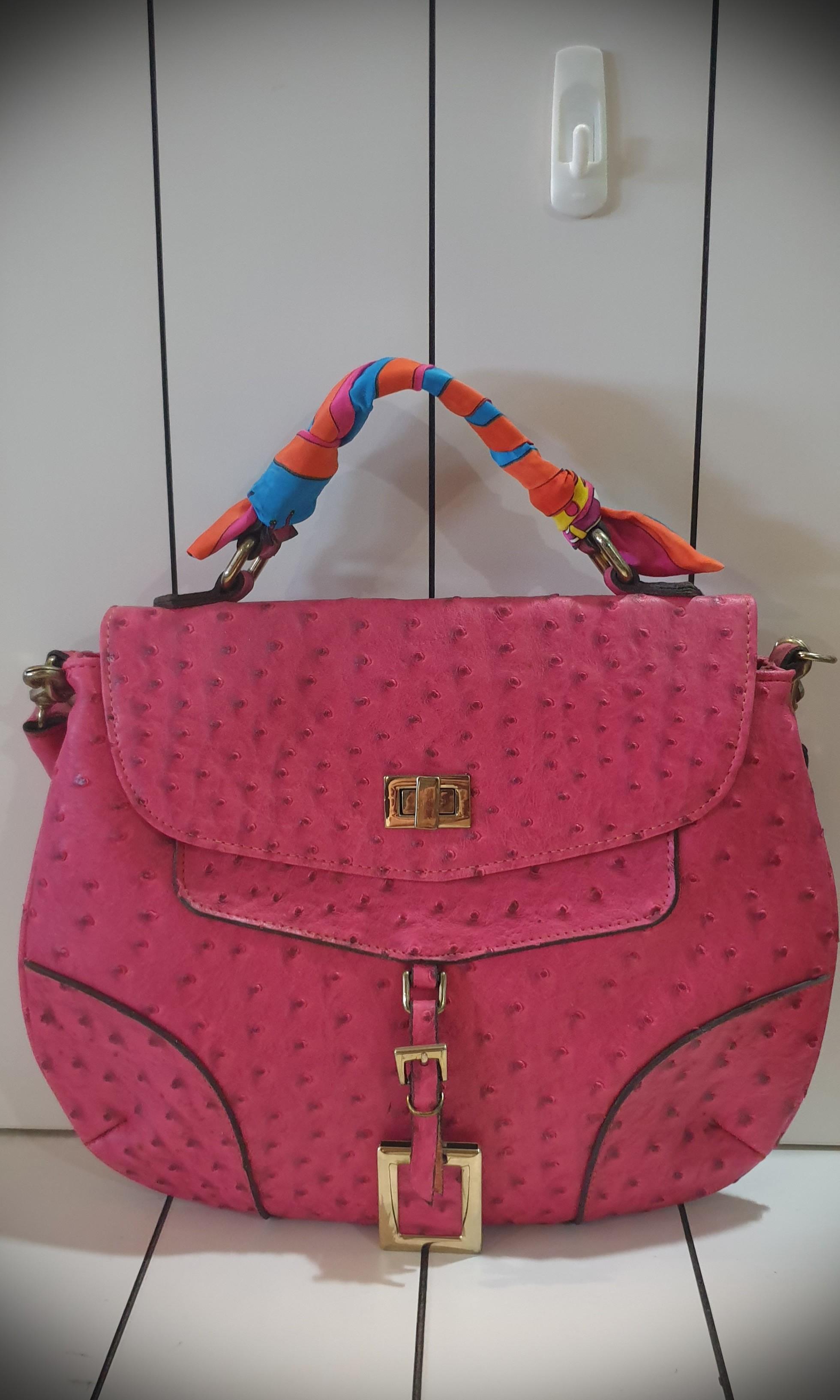 pink crossbody strap
