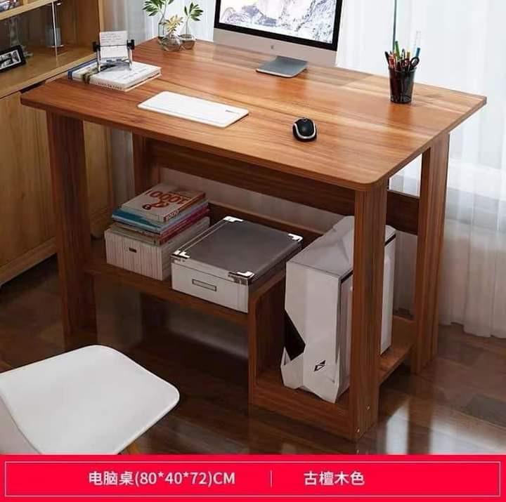 Office Computer Desktop Study Table (Category: Tables & Sets) located in Manila. Submitted by acinad_ (Listing ID 1050091515, Image 1). Description: Computer /Desktop Study Table Available colors: - White - Brown - Light Brown For shipping: - Toktok - Grab Delivery - LalaMove - Angkas Message for inquiries!.