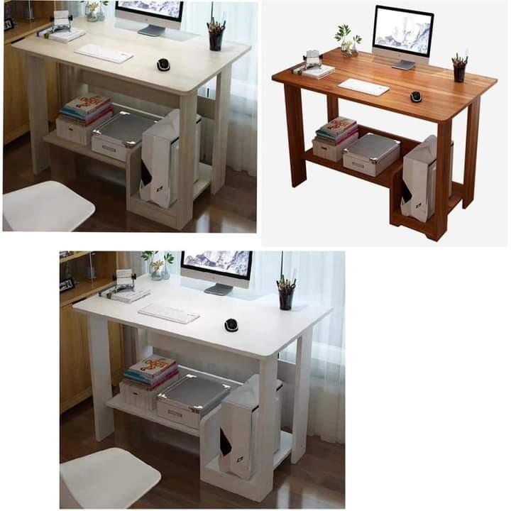 Office Computer Desktop Study Table (Category: Tables & Sets) located in Manila. Submitted by acinad_ (Listing ID 1050091515, Image 3). Description: Computer /Desktop Study Table Available colors: - White - Brown - Light Brown For shipping: - Toktok - Grab Delivery - LalaMove - Angkas Message for inquiries!.