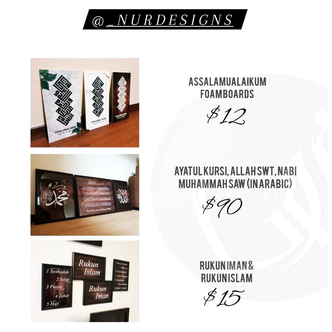 Customized Frames (Category: Frames & Pictures) located in Singapore. Submitted by amrhayub (Listing ID 1039215777, Image 1). Description: Hi! I'm Amirah. I'm selling customized frames for a good price, inclusive of delivery. A2, A3, A4 size? Up to you. 🖋 Just provide me with the theme & quote, and let me do the magic. ✨ DM or whatspp 97222975 to order! 😊.