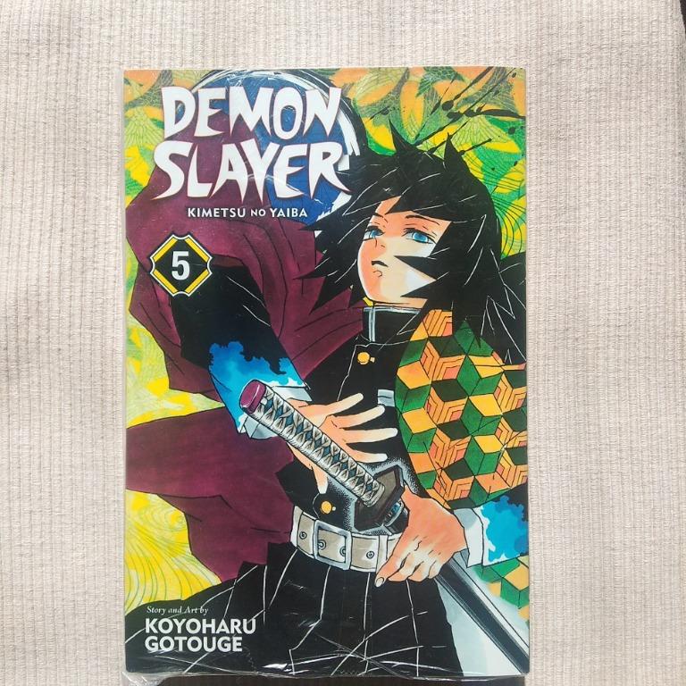 Demon Slayer Kimetsu No Yaiba Vol 5 Giyu Tomioka Cover Unsealed Hobbies Toys Books Magazines Comics Manga On Carousell
