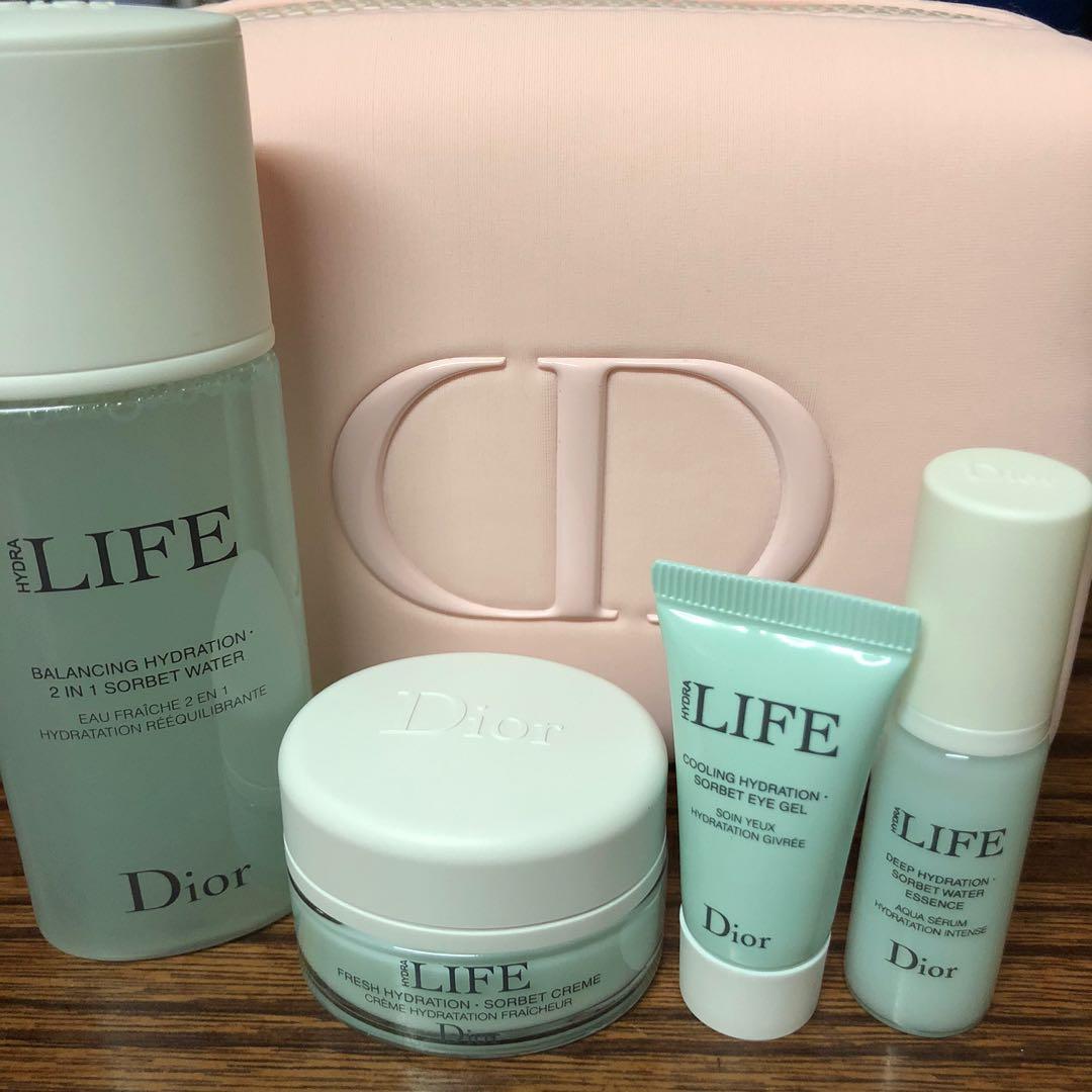 Dior Hydra Life travel kit Dior skin care mini gift set staycations set