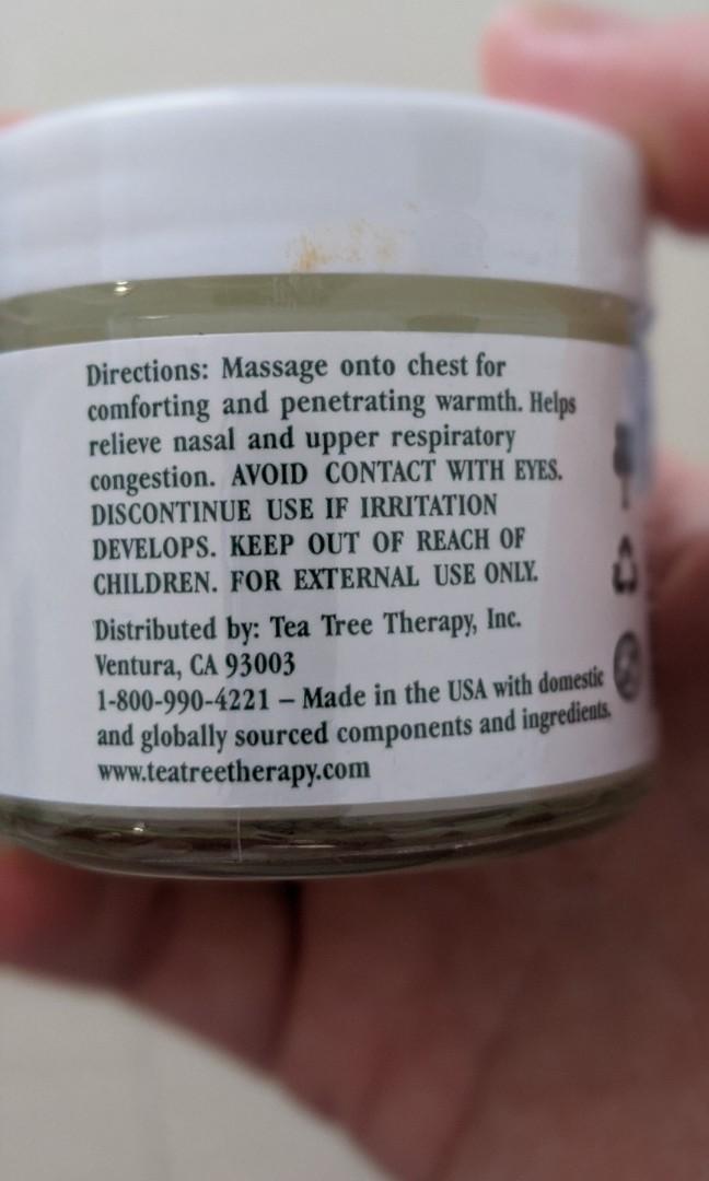 Eucalyptus Chest Rub, Health & Beauty, Bath & Body on Carousell