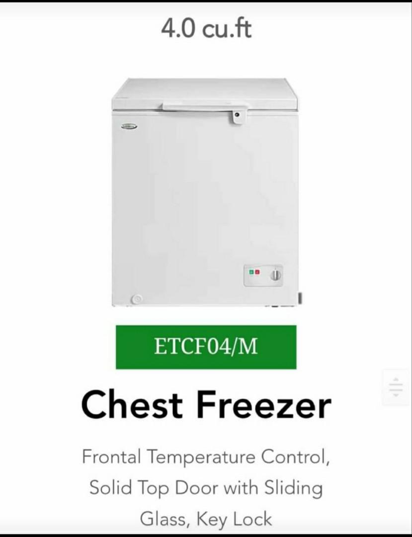Everest Chest Freezer On Variety Sizes Tv Home Appliances Kitchen Appliances Refrigerators And Freezers On Carousell