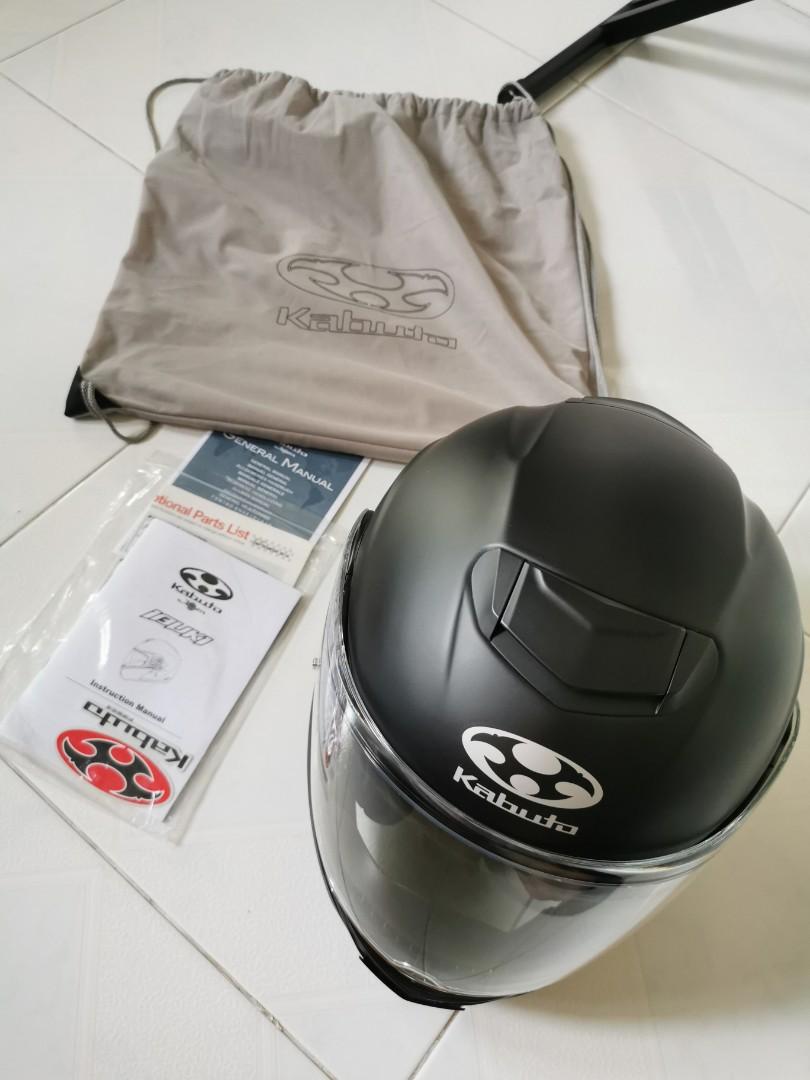Excellent Condition Ogk Kabuto Ibuki Size M Modular Full Face Helmet Flat Black Car Accessories Accessories On Carousell