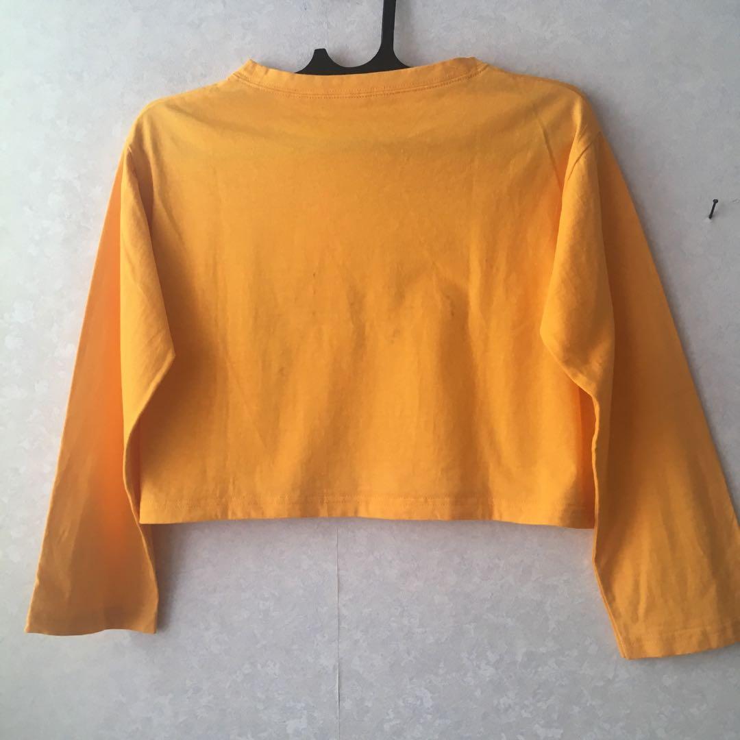 Mustard yellow deals fila crop top