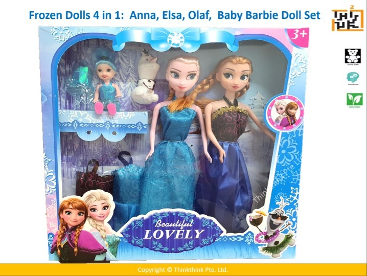 Barbie doll elsa and best sale anna