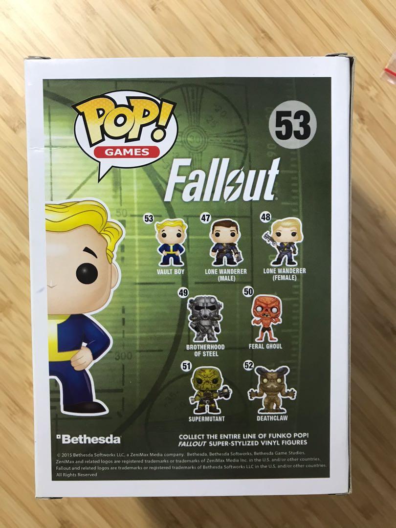 Funko pop 異塵餘生fallout vault boy 53, 興趣及遊戲, 玩具與遊戲在