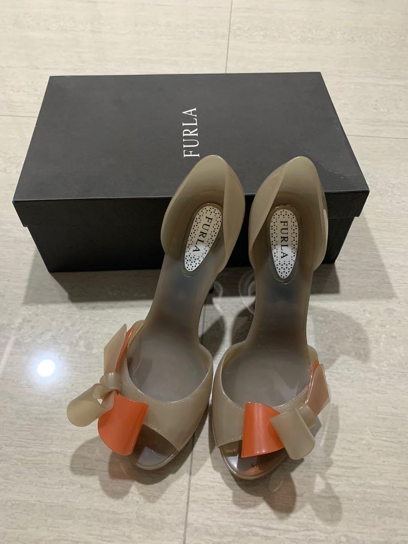 Furla Jelly shoes heels wanita