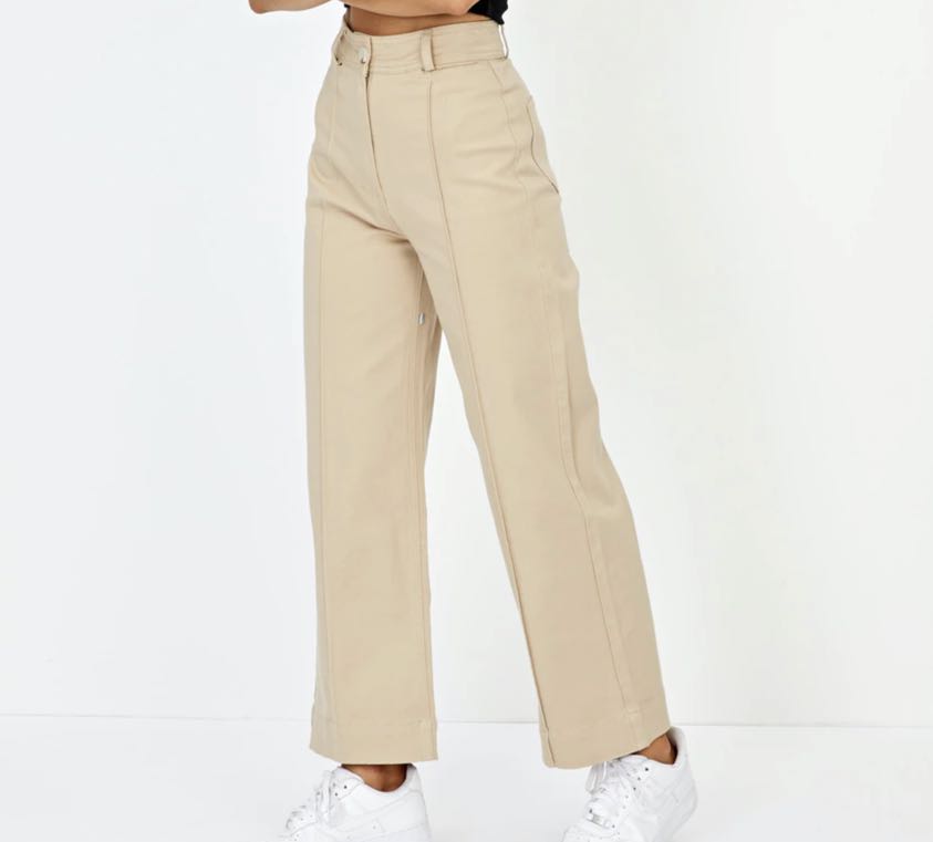 Glassons pintuck wide leg pants Women s Fashion Clothes on Carousell