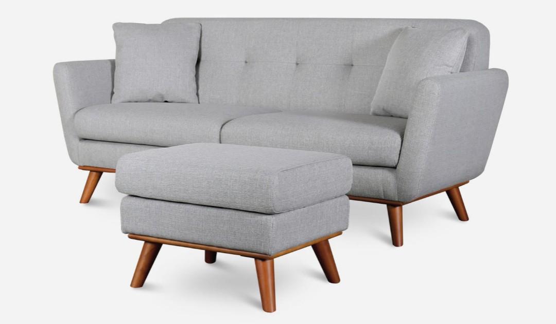 Hanford Sofa 3 Seater & ottoman extension, Furniture & Home Living