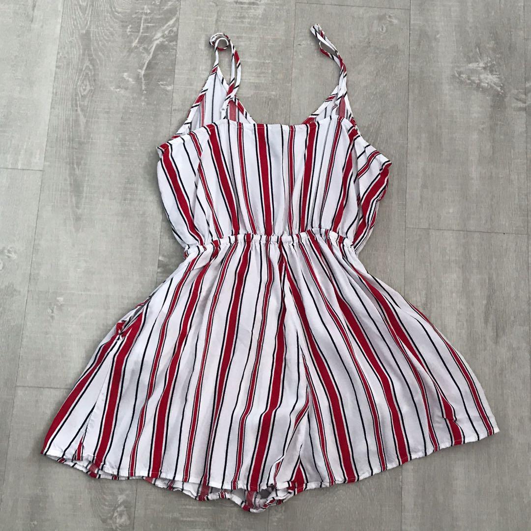 Red romper shop h&m