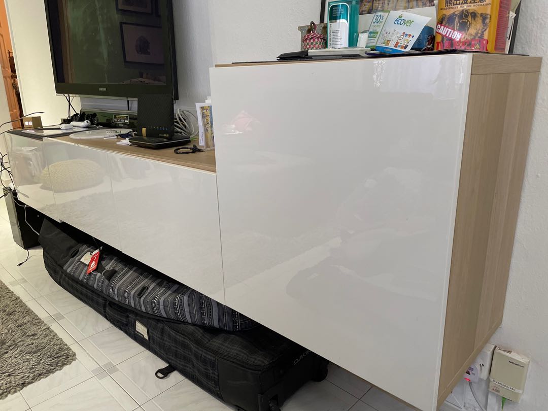 IKEA Besta wall shelves, Furniture & Home Living, Furniture, Shelves