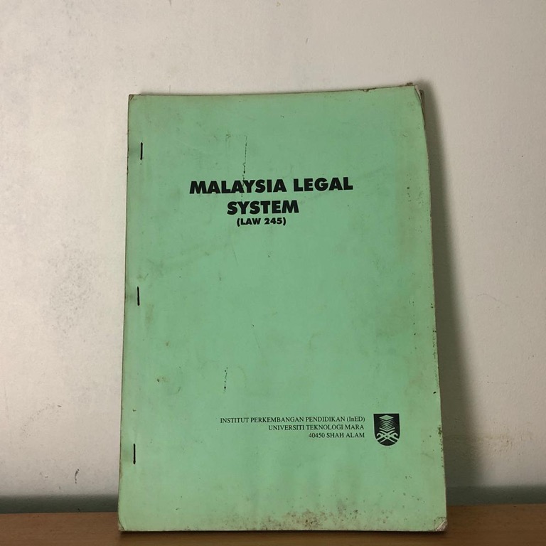 Law 245 Malaysian Legal System Blessing Textbooks On Carousell