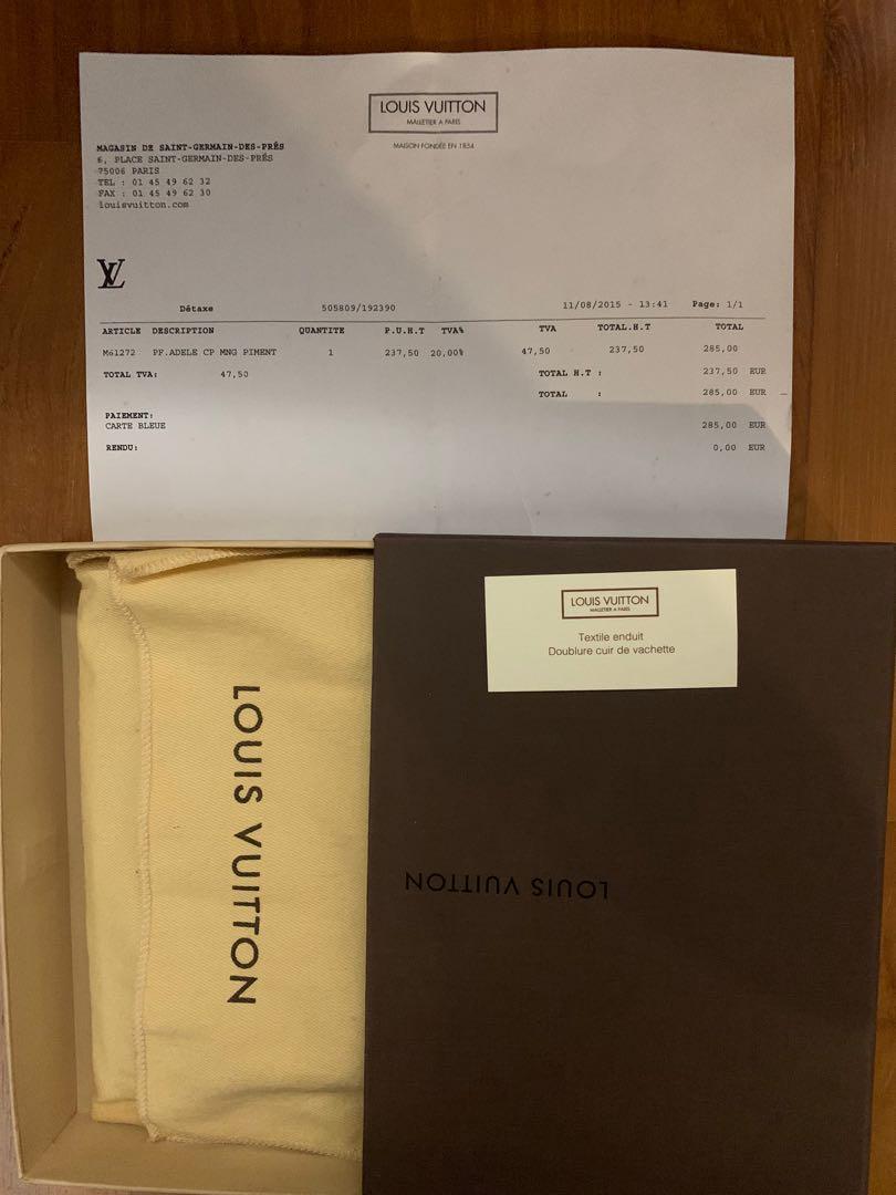Louis Vuitton Monogram Compact Adele Wallet Piment