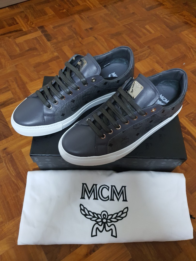 MCM shoe Low Top Sneakers Grey Men s Fashion Footwear