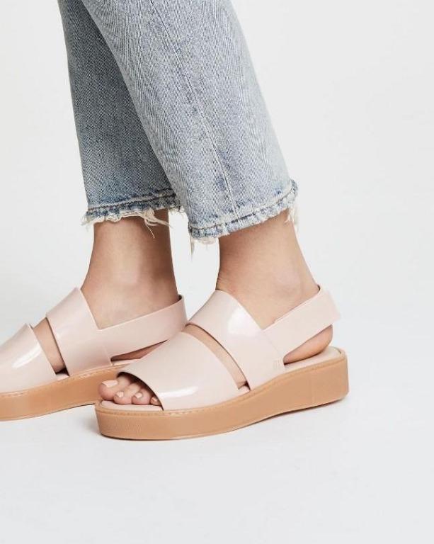Melissa Soho pink beige platform sandals