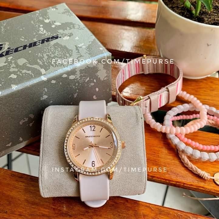 Orig Skechers SR9005 Women s Rose Gold 6 pc. Watch Boxed Set