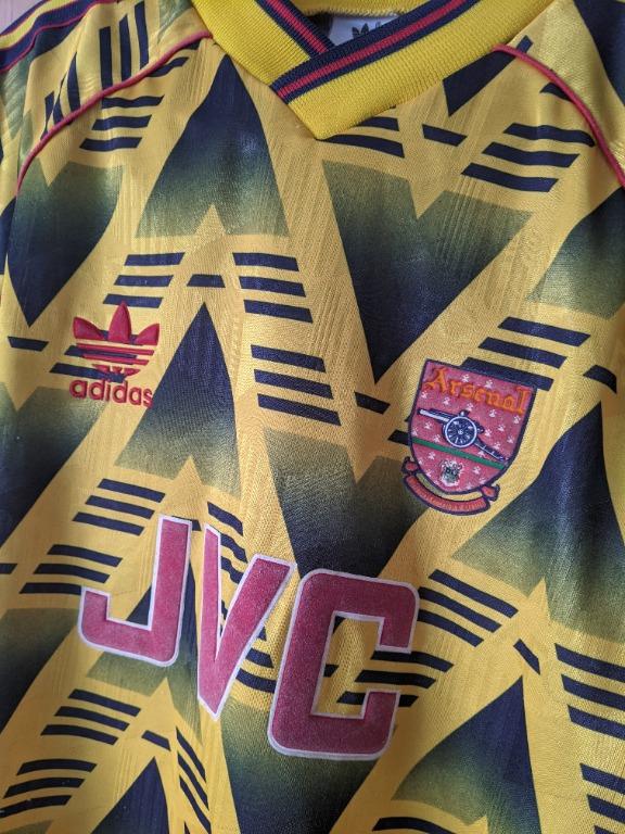 Adidas Retro Arsenal 91-93 Away Jersey Bruised Banana 1991-1993