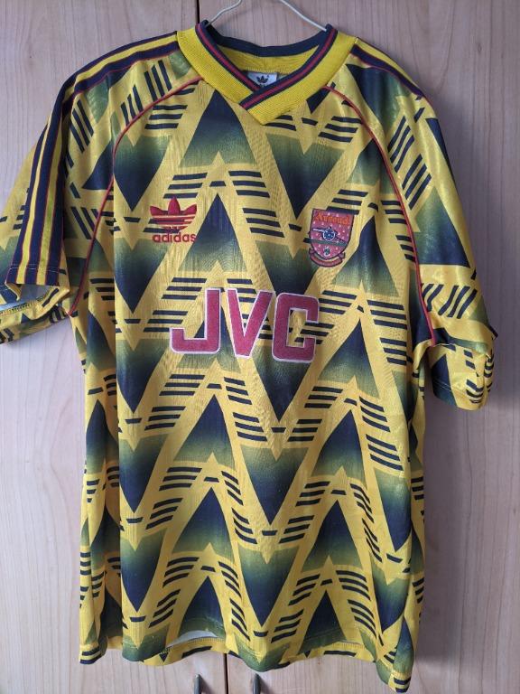 Original Arsenal Bruised Banana 1991 93 Away Shirt 40 42
