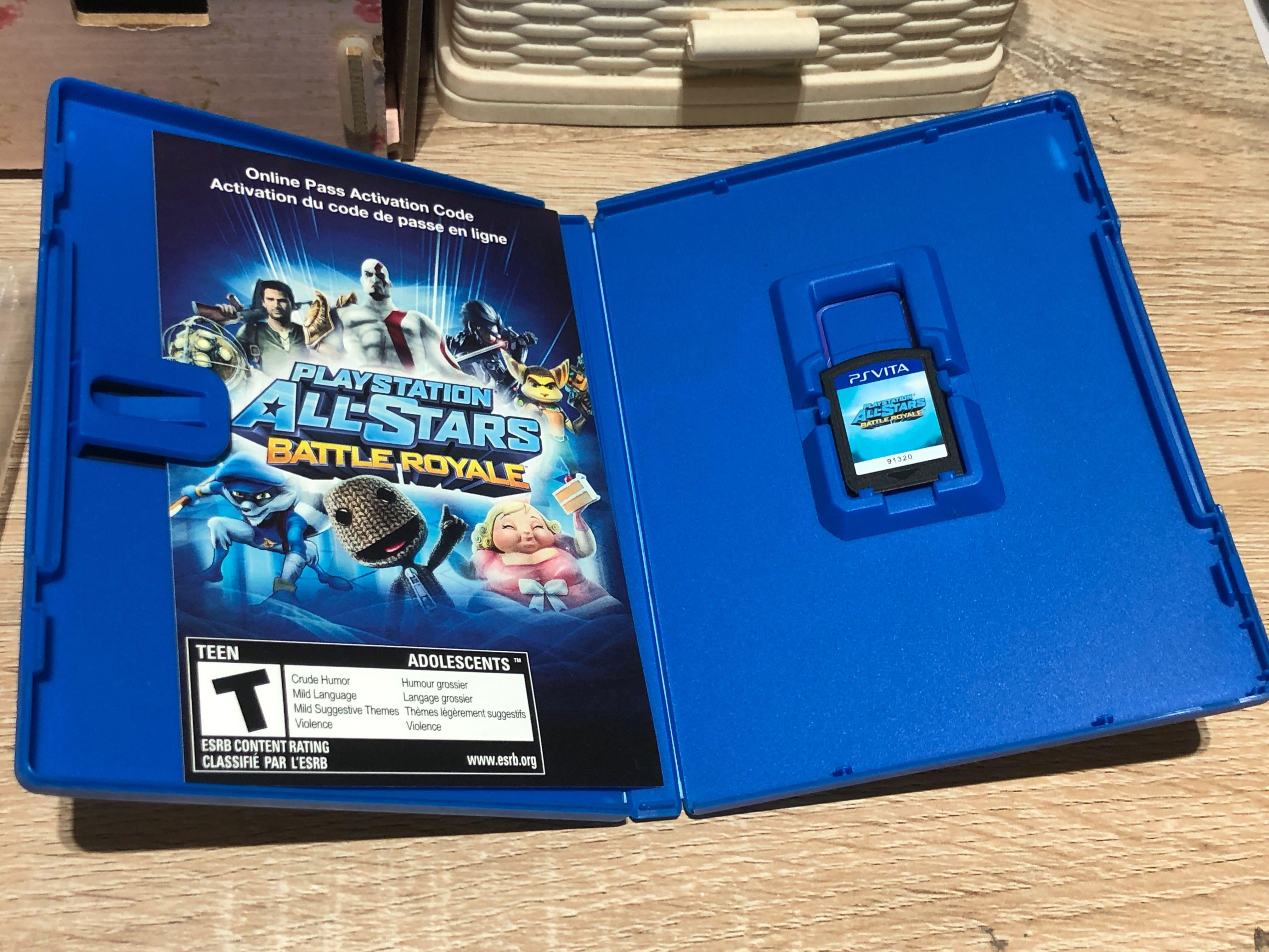 PS Vita Games (Category: PlayStation) located in Quezon City. Submitted by argie813 (Listing ID 195420966, Image 2). Description: PS Vita Games with case P500 All-Stars Battle Royale .