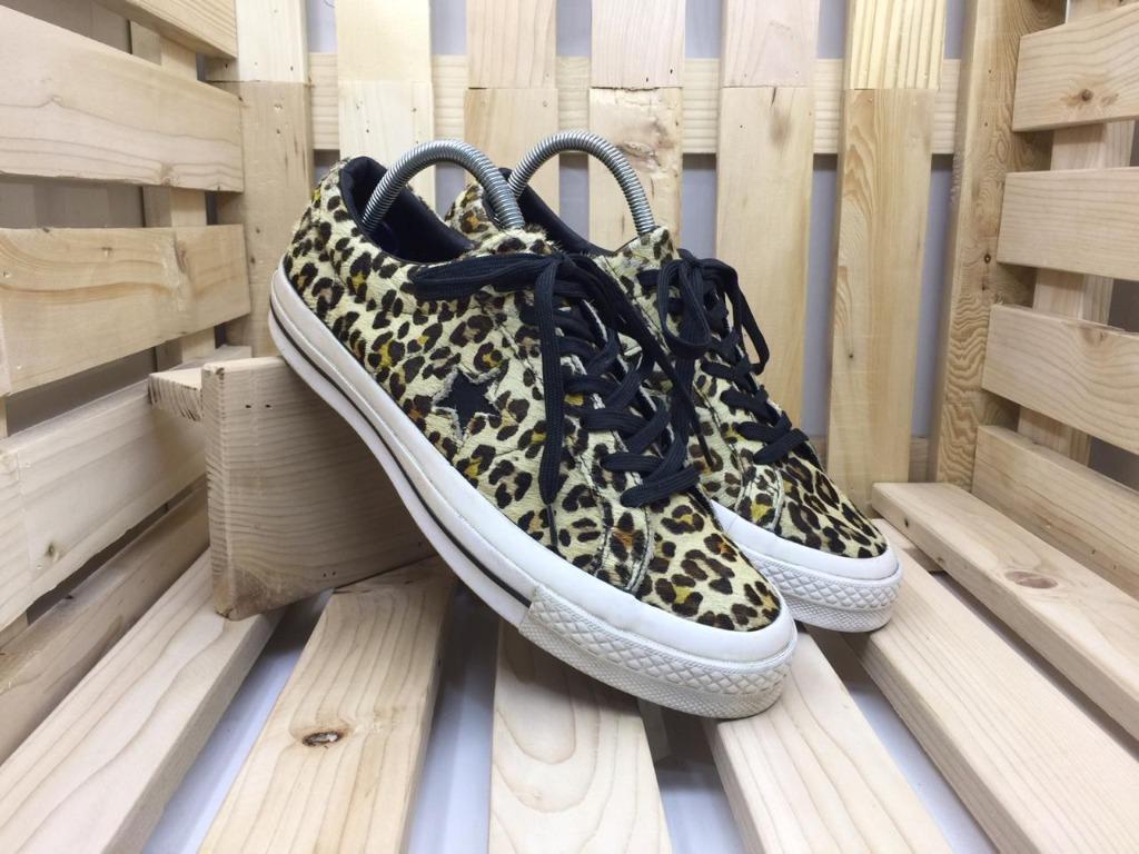 Sepatu Hombre Converse One Star Ox Animal Leopard 163386C 211
