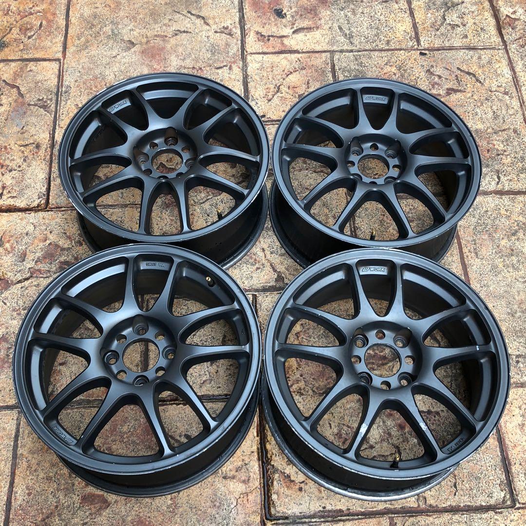 Sport Rim Work Emotion CR-KAI 17x7jj pcd114, Auto Accessories on Carousell