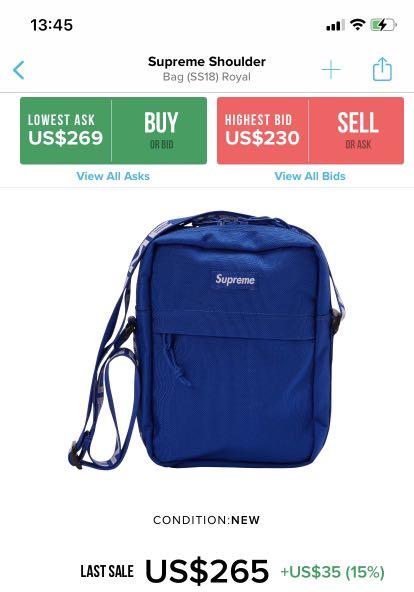 Supreme shoulder bag ss18 blue online
