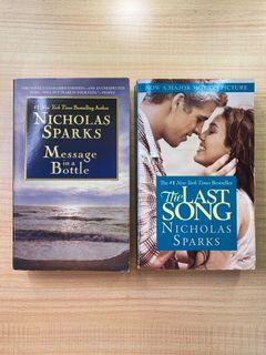 The Last Song & Message in a Bottle by Nicholas Sparks