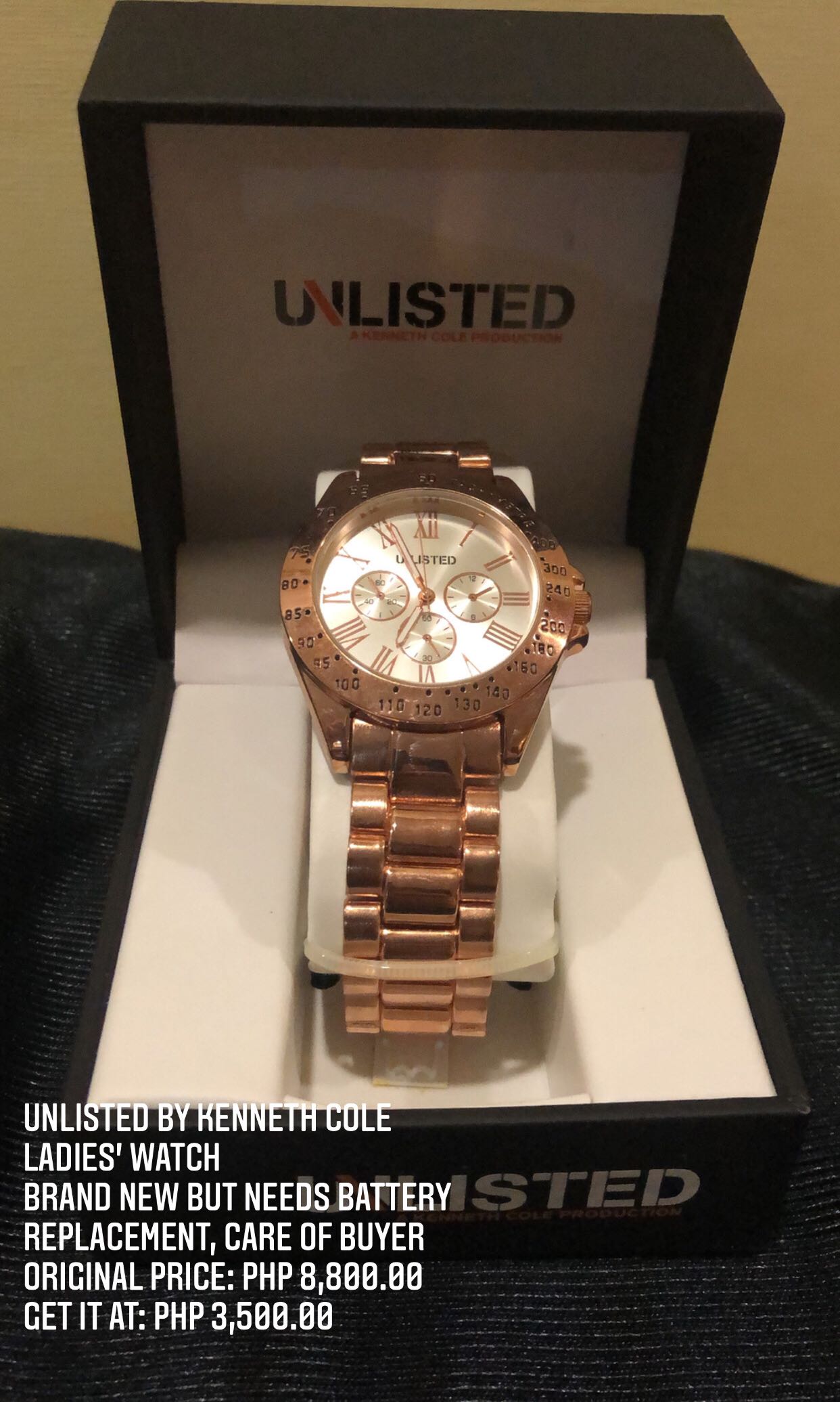 Unlisted gold best sale watch
