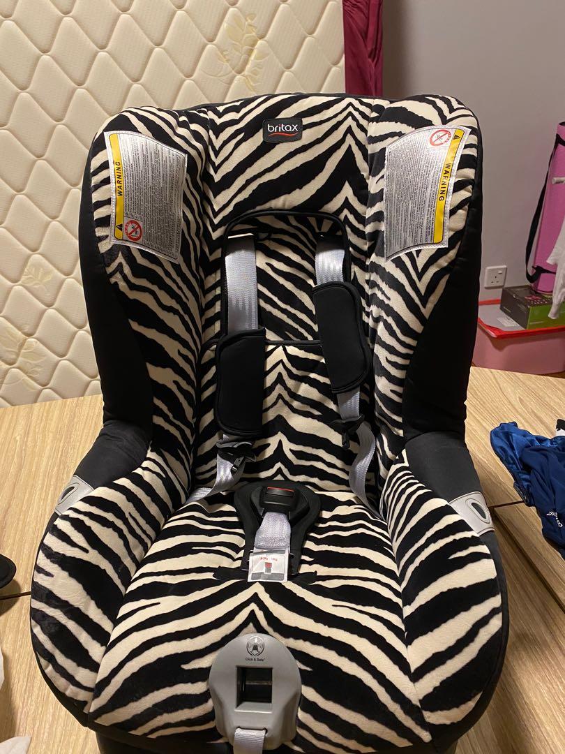 Unused Britax first class plus zebra baby car seat