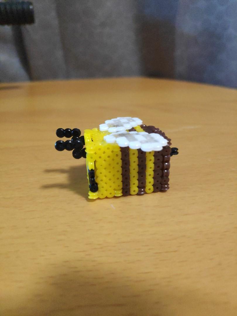 3d Minecraft Bee Perler Beads Design Craft Handmade Craft On Carousell