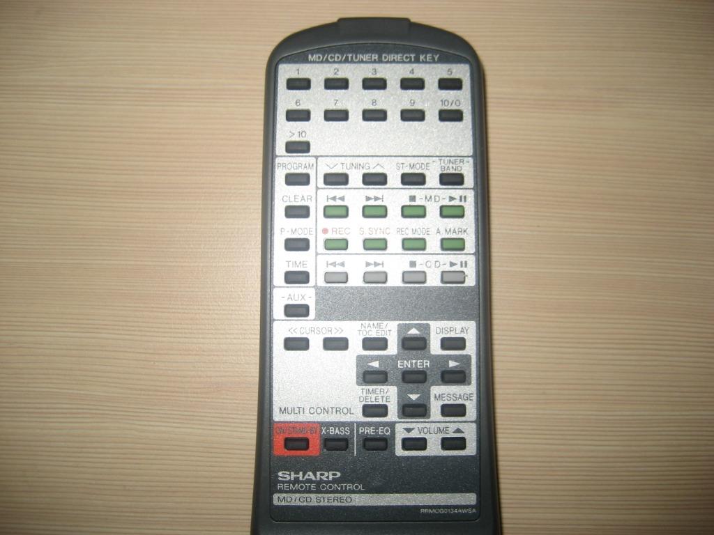 🌟🌟🌟 💯%原裝《 Sharp 》HiFi｜音響 MD｜CD｜AV Receiver Remote｜遙控｜Remote Control 💥 可 ...