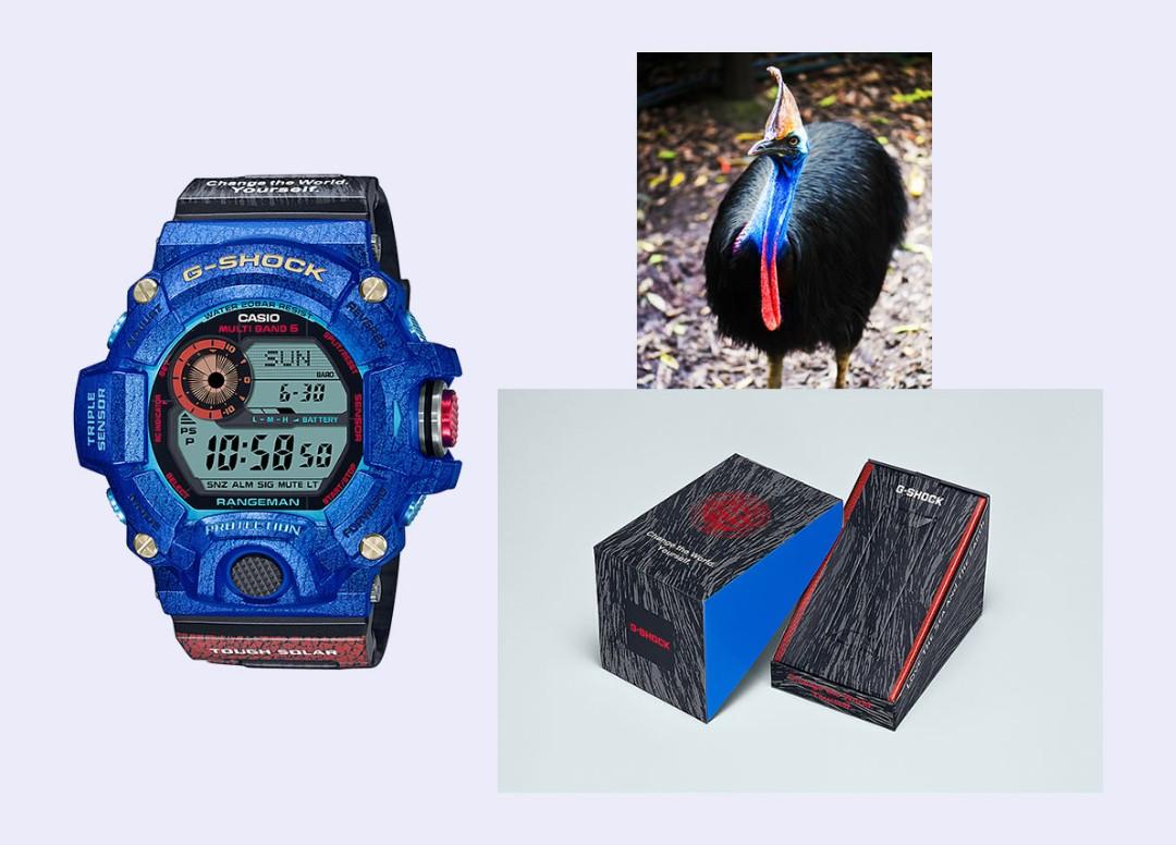 Gshock Rangeman GW-9406KJ-2 GW9406KJ GW9400 鶴鴕食火鳥瀕危絕種動物