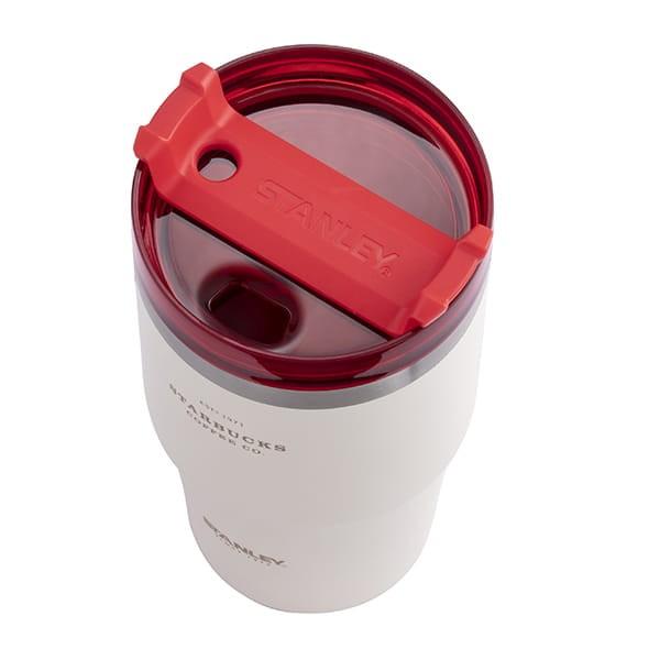 Starbucks Limited Edition SS Stanley White and Red Tumbler 591ml