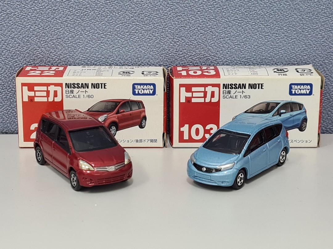 Almost New Tomica Nissan Note Pair Hobbies Toys Toys Games On Carousell