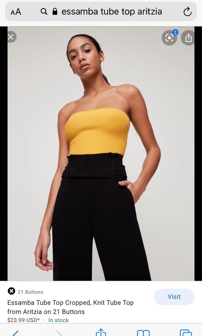 Aritzia Babaton Essamba Tube Top Mustard Yellow Size Small Women S Fashion Clothes On Carousell Tube increaser tube increaser is the absolute answer for all directors, musicians, comedians and gurus wanting to get that extra exposure on. carousell