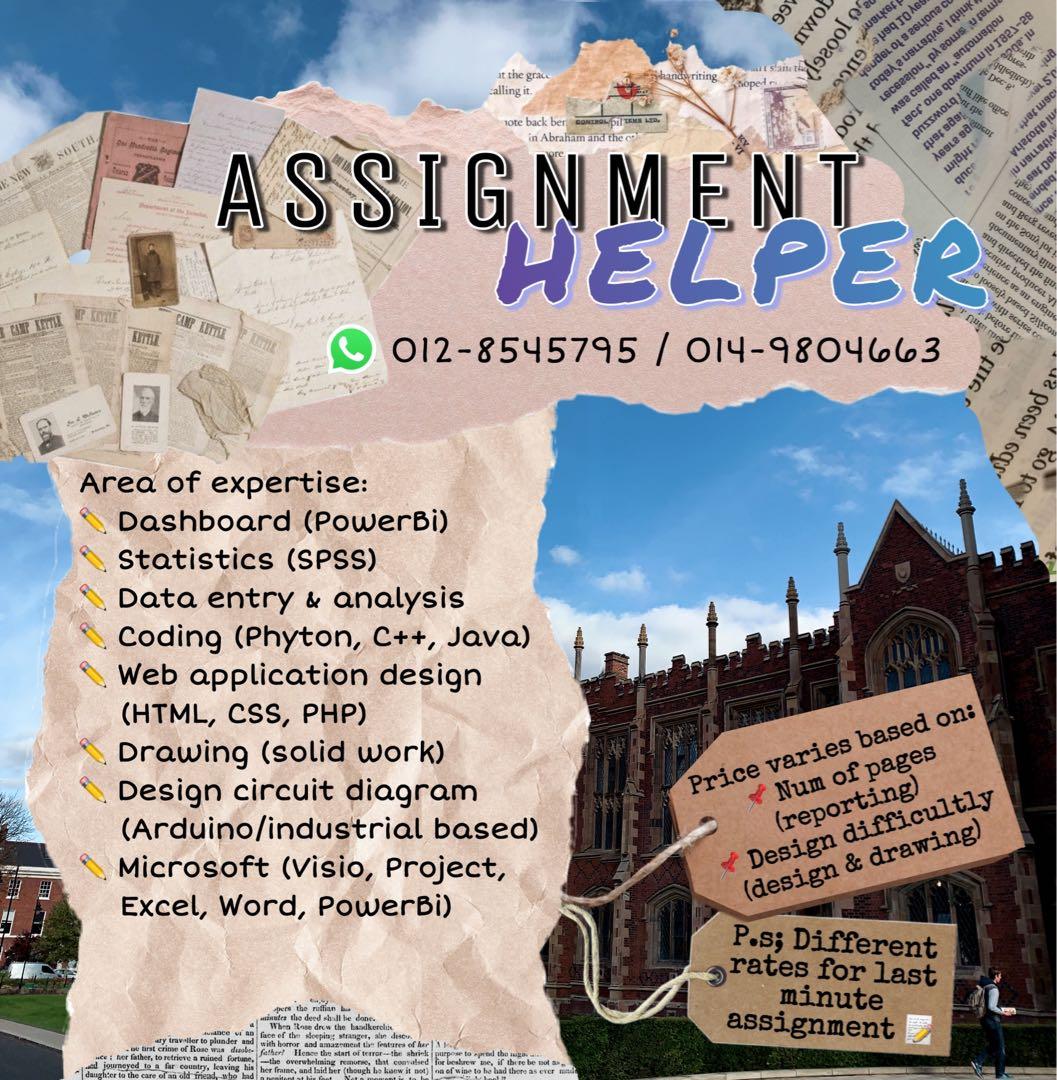 Assignment Helper Services Tuition On Carousell