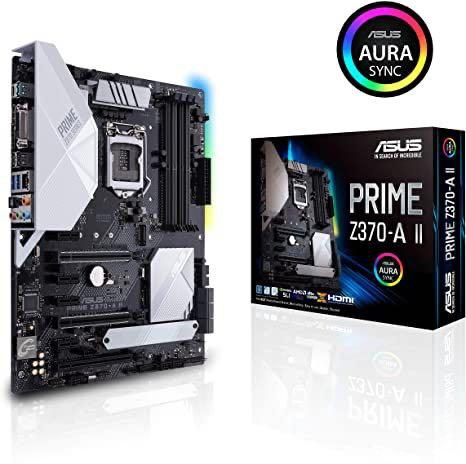 Asus Z370 A ii Prime RGB Gaming Motherboard White Theme LGA 1151