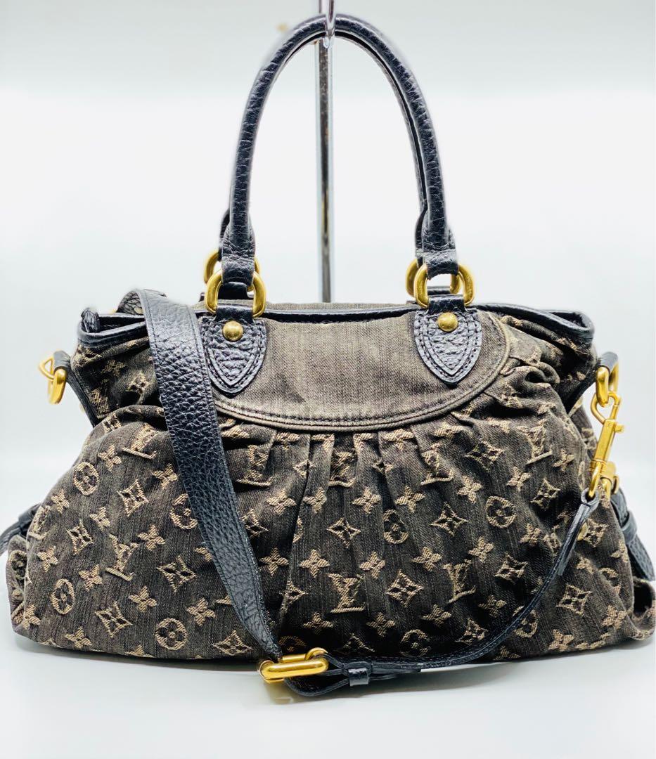 Louis Vuitton Black Monogram Denim Neo Cabby MM Handbag, Luxury, Bags &  Wallets on Carousell