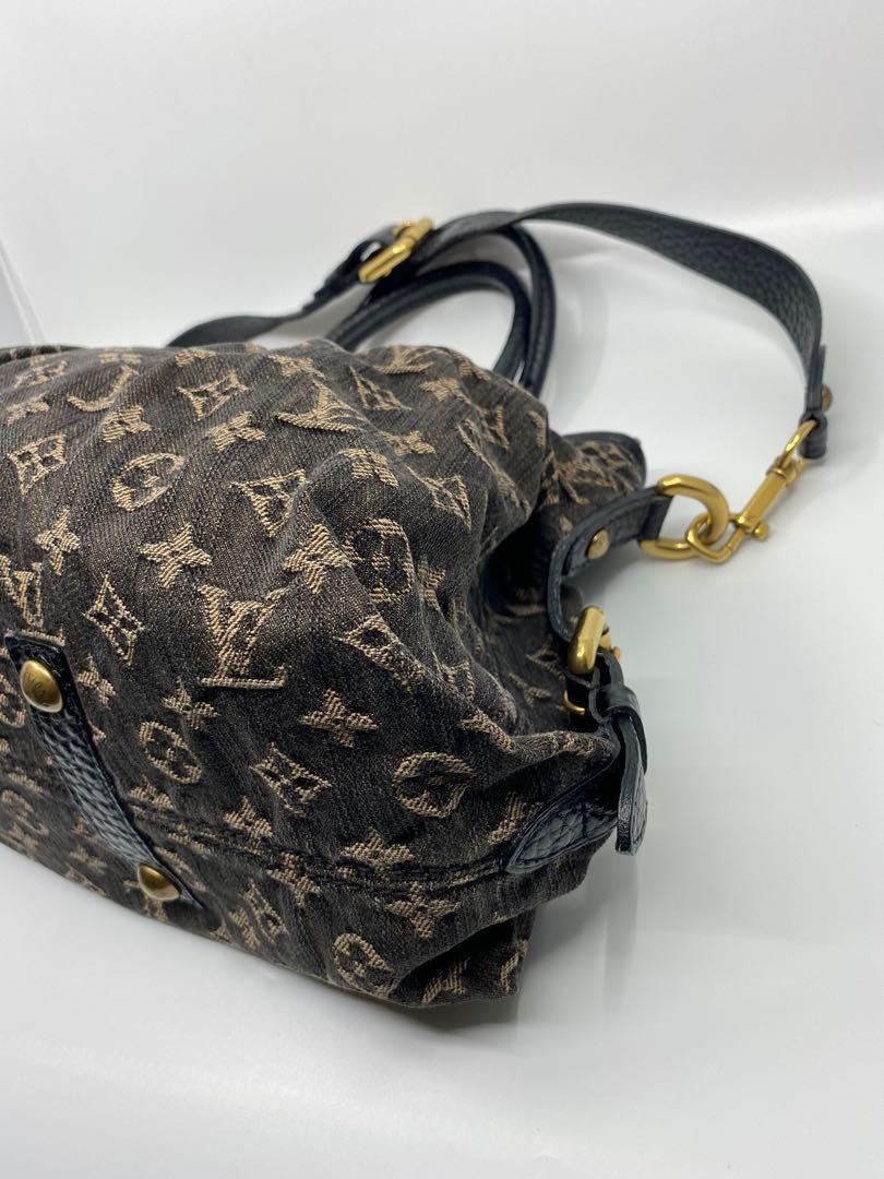 What Goes Around Comes Around Louis Vuitton Black Denim Neocabby MM Bag -  ShopStyle