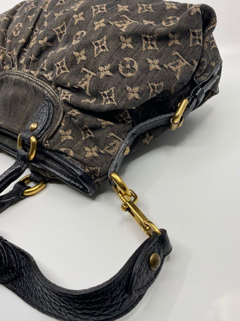 What Goes Around Comes Around Louis Vuitton Black Denim Neocabby MM Bag -  ShopStyle