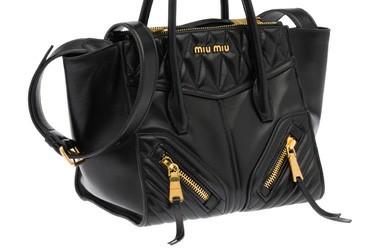 Authentic Miu Miu Nappa Biker Bag with Crossbody sling strap Luxury Bags Wallets on Carousell